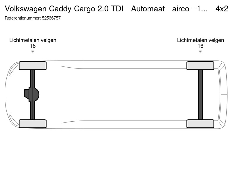 Volkswagen Caddy Cargo 2.0 TDI - Automaat - airco - 1e eign. - 2.0 TDI - Automaat - airco - 1e eign.